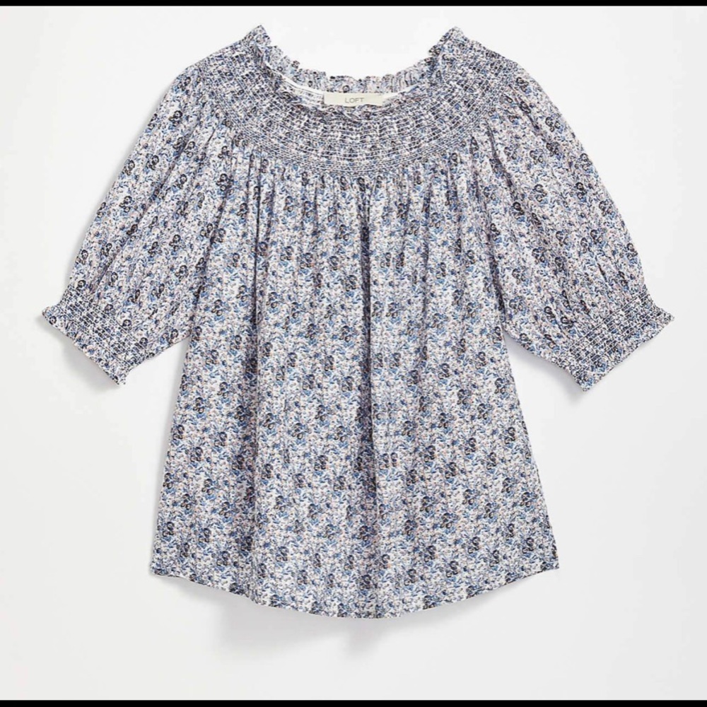 LOFT Floral Blouse